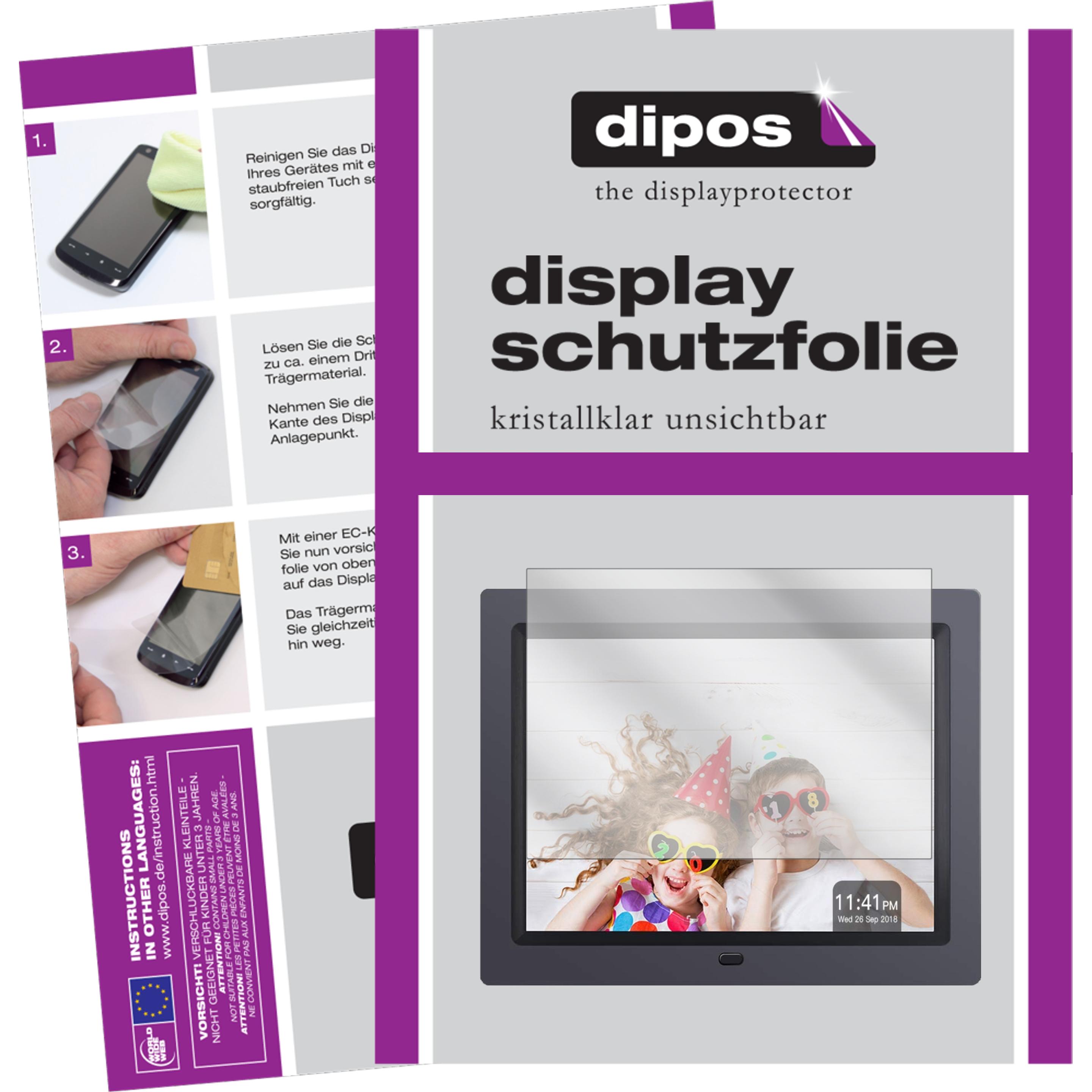 Dipos Displayschutzfolie Crystalclear (1 Stück, Apeman 8), Tablet Schutzfolie