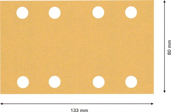 Produktbild Bosch Professional Zubehör EXPERT C470 Schleifpapier, 80 x 133 mm, G 120, 50 Stück (120)