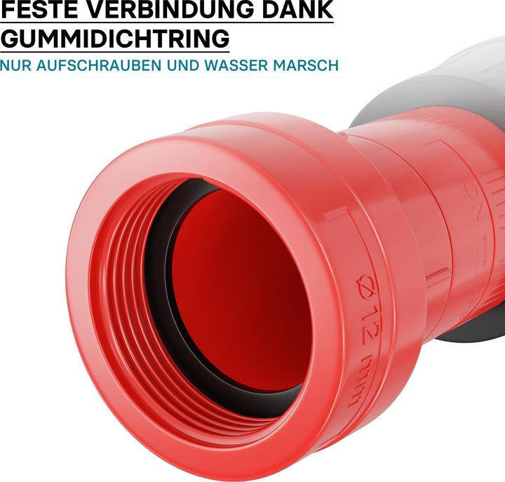 Produktbild Wiltec Strahlrohr Düse Kleinstrahlrohr Schlauchdüse 38,1mm THW Feuerwehr