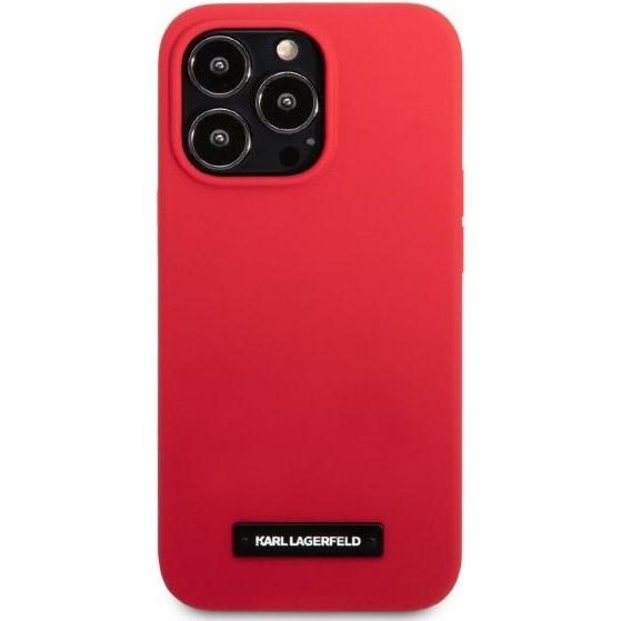 Thumbnail - Karl Lagerfeld KLHCP13LSLMP1R iPhone 13 Pro / 13 6.1" hardcase red/red Silicone Plaque (Apple iPhone 13 Pro), Smartphone...