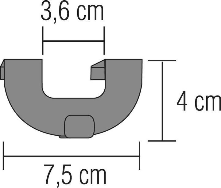 Image du produit Gardinia Crochets aspect inox, lot de 2