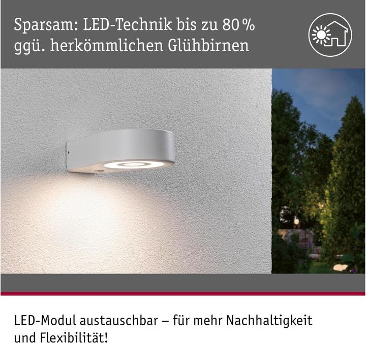 Actual product image Paulmann Silma outdoor wall light (800 lm, IP44)