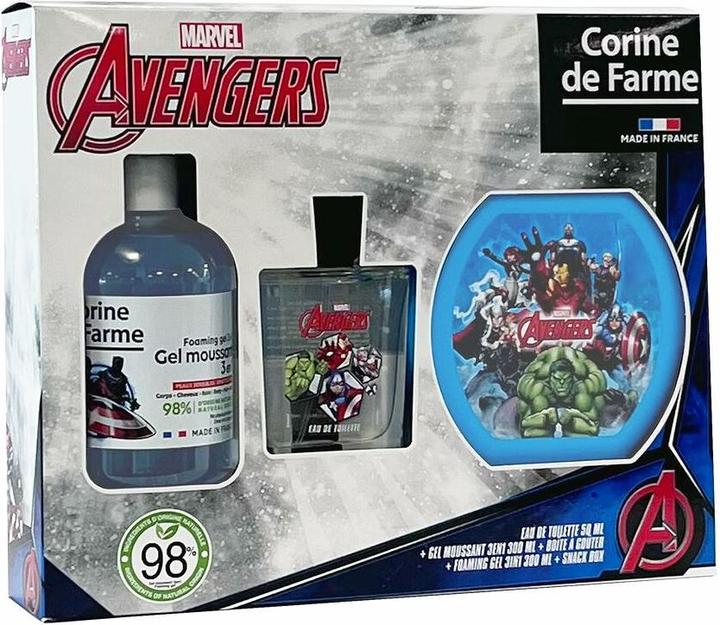 Produktbild Corine de Farme CF AVENGERS 50 EDT+GEL 300+SNACK BOX (Parfum Set)