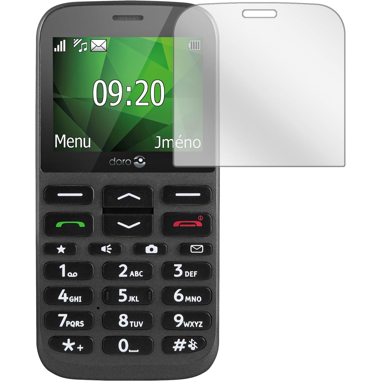 Thumbnail - Dipos Displayschutzfolie Crystalclear (2 Stück, Doro 1370), Smartphone Schutzfolie, Transparent