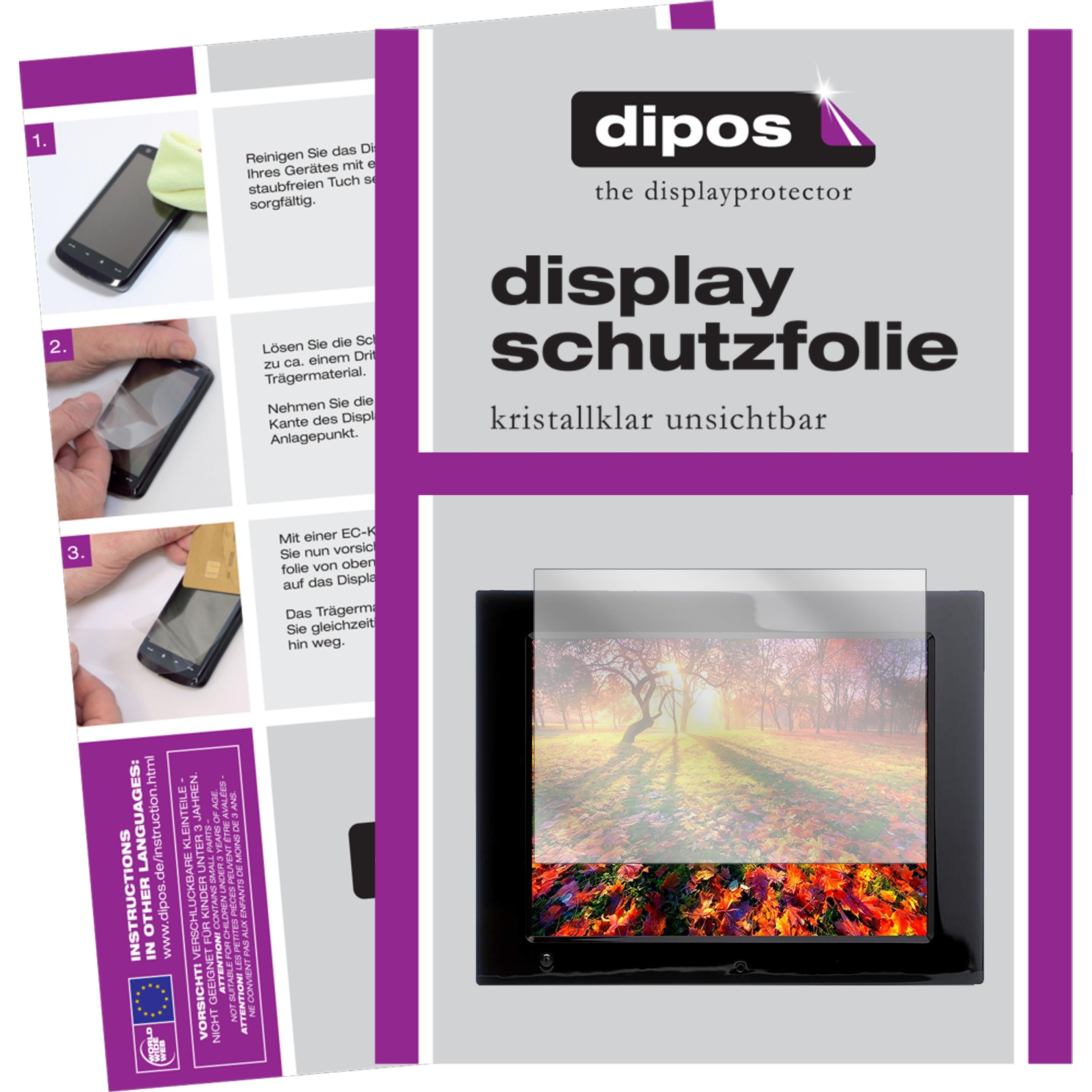 Dipos Displayschutzfolie Crystalclear (2 Stück, DPF 12B1), Tablet Schutzfolie