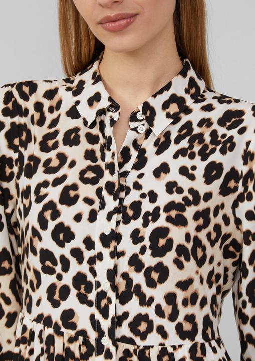 Immagine prodotto S.Oliver Kleid Viskose-Kleid in Midi-Länge mit Leo-Muster (36)