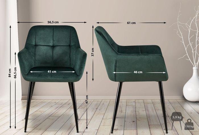 Actual product image Swisshandel24 Set of 2 Emia velvet