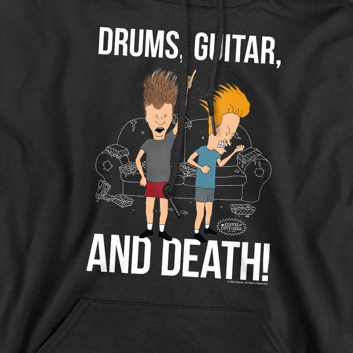 Produktbild Beavis and Butthead Drums Guitar & Death Kapuzenpullover (L)