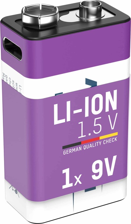 Actual product image Ansmann Premium Rechargeable (1 pcs., 9V Block, 400 mAh)