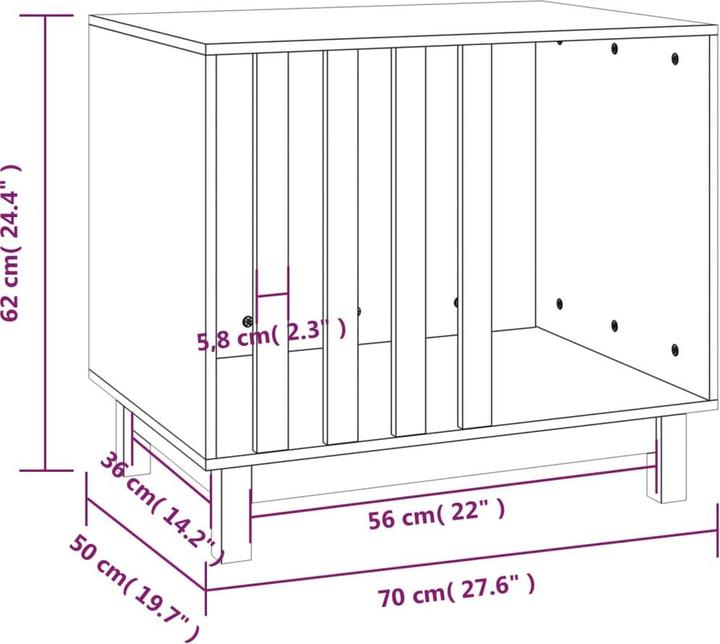 Actual product image vidaXL Herkko (Dog kennel)