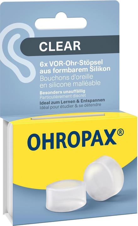 Produktbild Ohropax Silicon Clear (6 x)