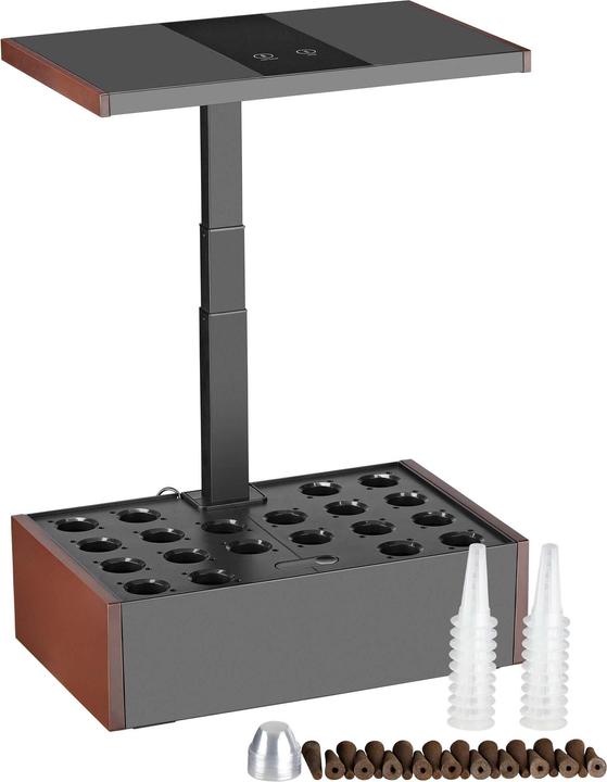 Produktbild Wiltec Indoor Gartensystem braun Kräutergarten Mini Garten für drinnen LED