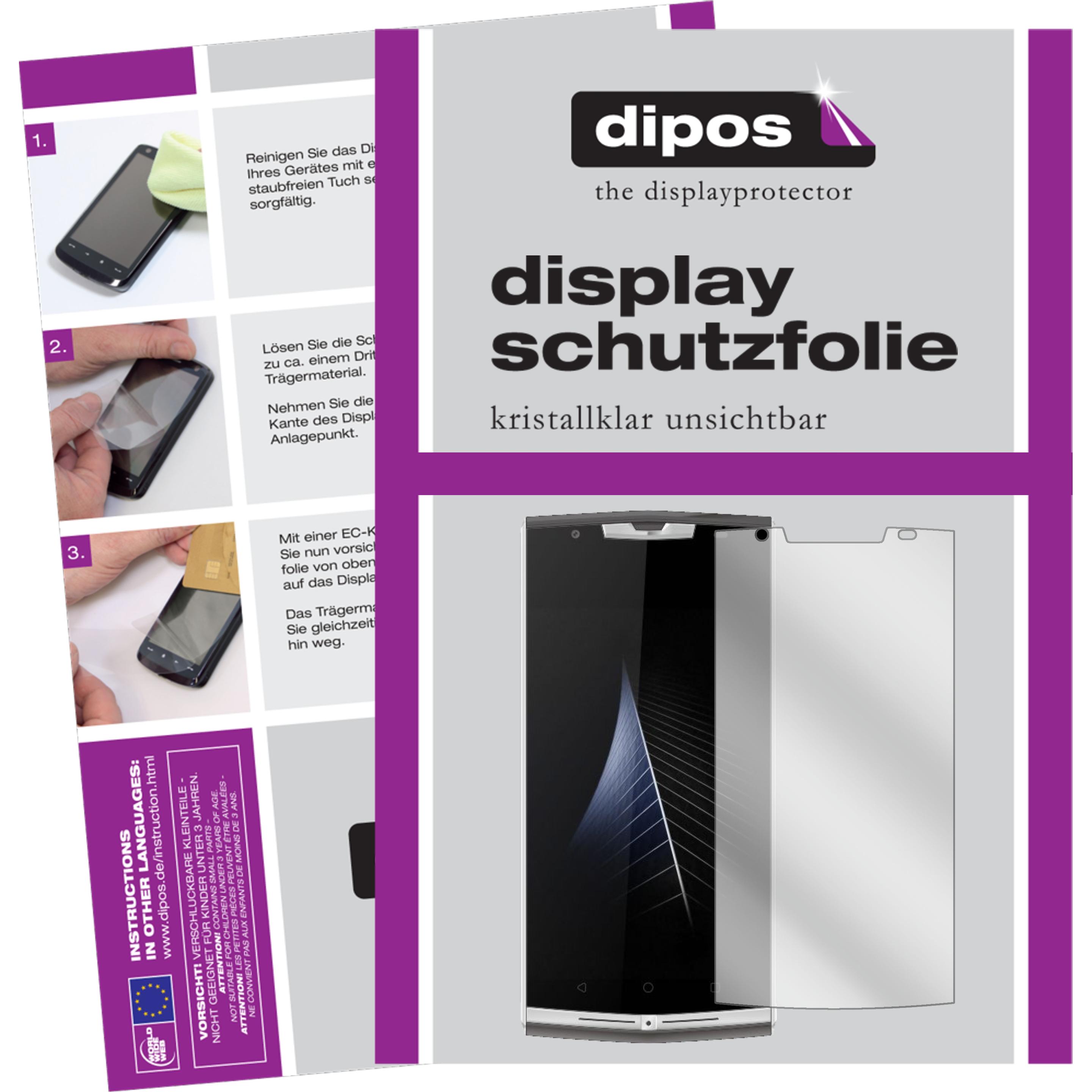 Dipos Displayschutzfolie Crystalclear (5 Stück, Oukitel K10000 Pro), Smartphone Schutzfolie, Transparent