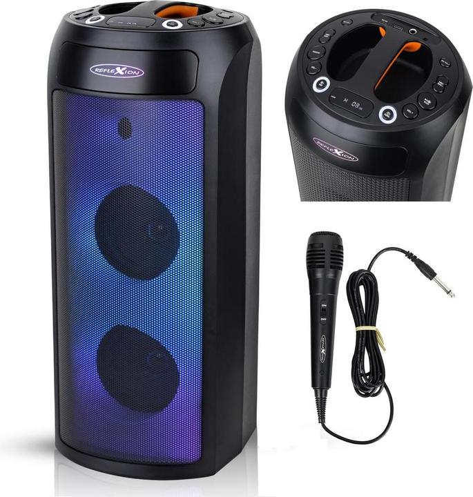Produktbild Reflexion PSX30BT Disco Lautsprecher mit Radio, Bluetooth, USB, AUX-IN und Akku (PSX30BT) (10 h)