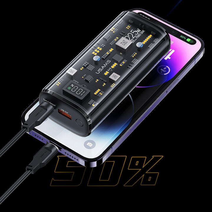 Produktbild Usams Powerbank inkl. Displayanzeige (9000 mAh, 22.50 W, 32.40 Wh)