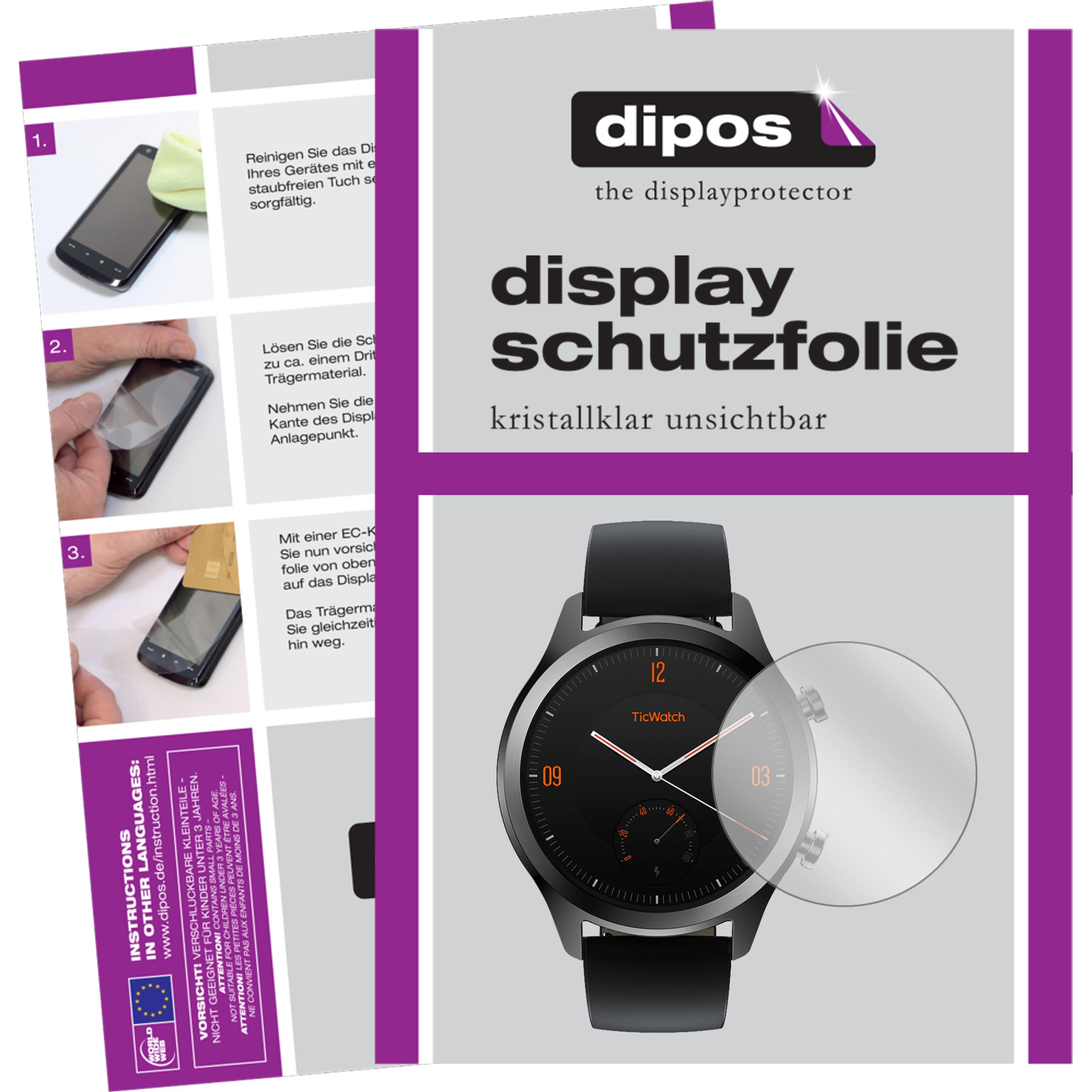 Thumbnail - Dipos Displayschutzfolie Crystalclear, Smartwatch Schutzfolie, Transparent