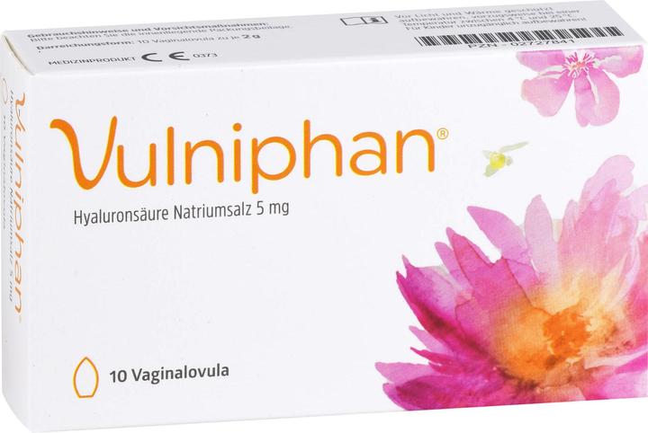 Produktbild Vulniphan Vaginalovula bei Atrophie und Dystrophie der Vaginalschleimhaut, 10 St. Zäpfchen (Intimwaschlotion)