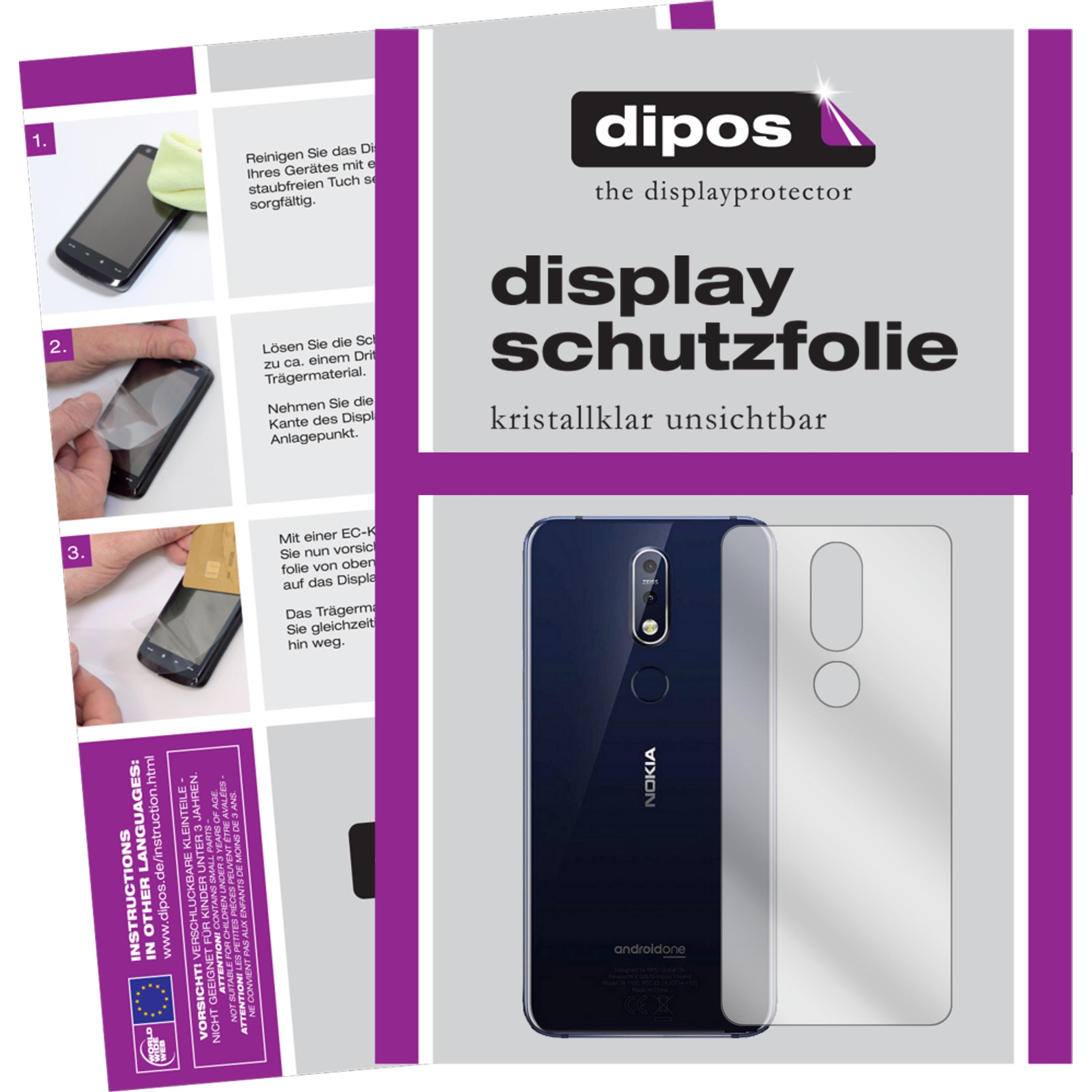 Dipos Displayschutzfolie Crystalclear (1 Stück, Nokia X7), Smartphone Schutzfolie, Transparent
