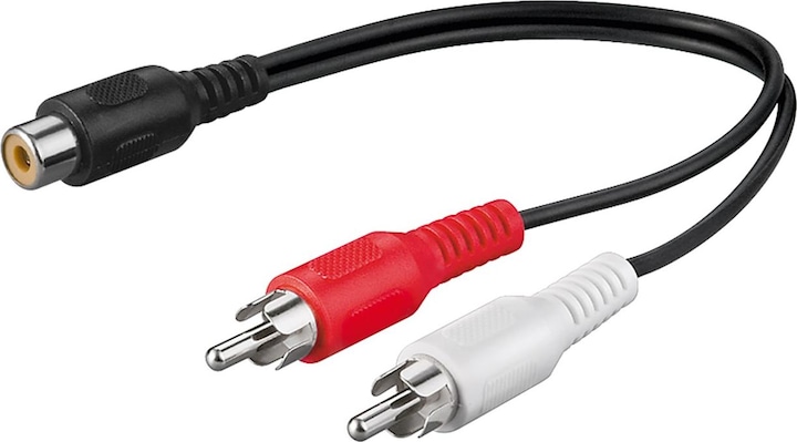 Produktbild HDgear 1 x Cinchkupplung > 2 x Cinchstecker (Audio Splitter)