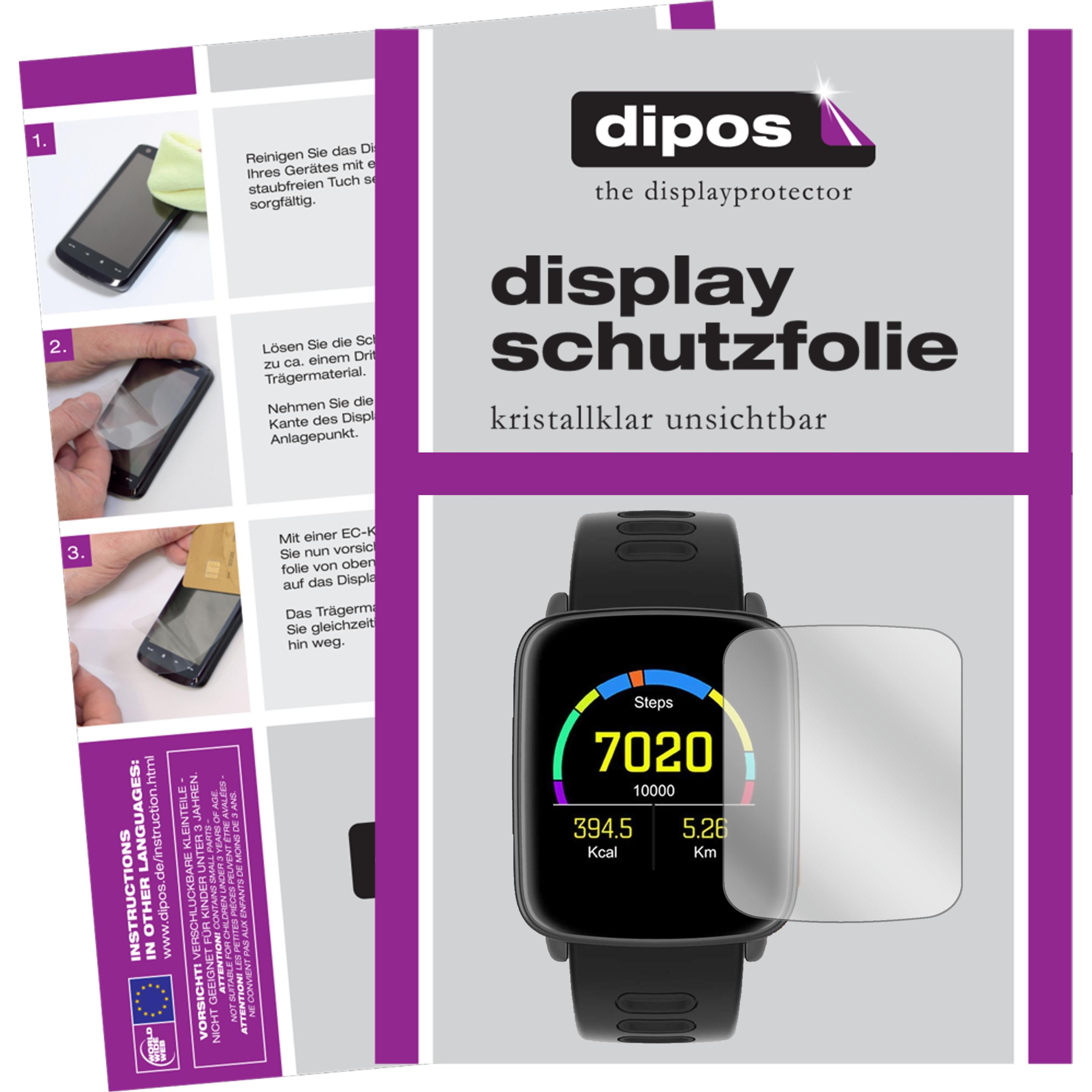 Thumbnail - Dipos Displayschutzfolie Crystalclear, Smartwatch Schutzfolie, Transparent