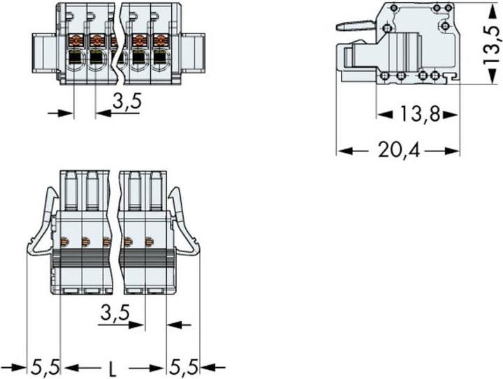 Produktbild Wago picoMAX Federleiste