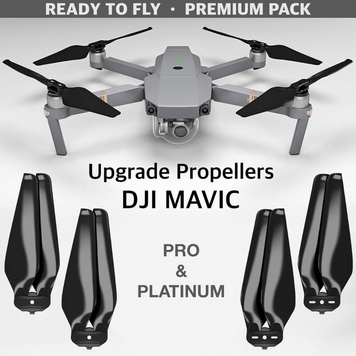 Image du produit Master Airscrew Hélice Stealth 8.3x4.4 Noir Mavic Pro / Platinum