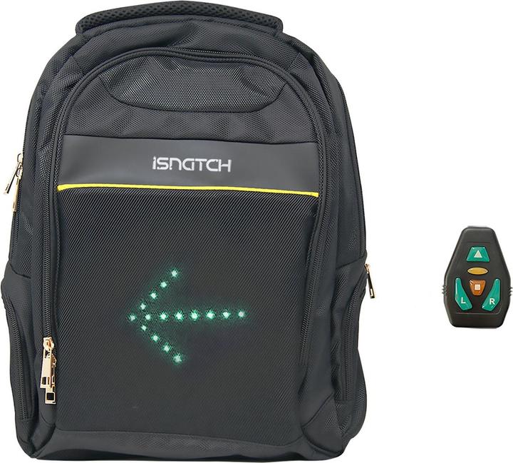 Immagine prodotto iSnatch Zaino con indicatore LED per computer portatili, nero (24 l)