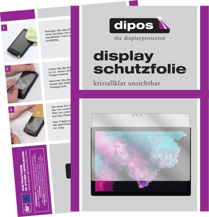 Produktbild Dipos Displayschutzfolie Crystalclear (2 Stück, Microsoft Surface Pro 6)
