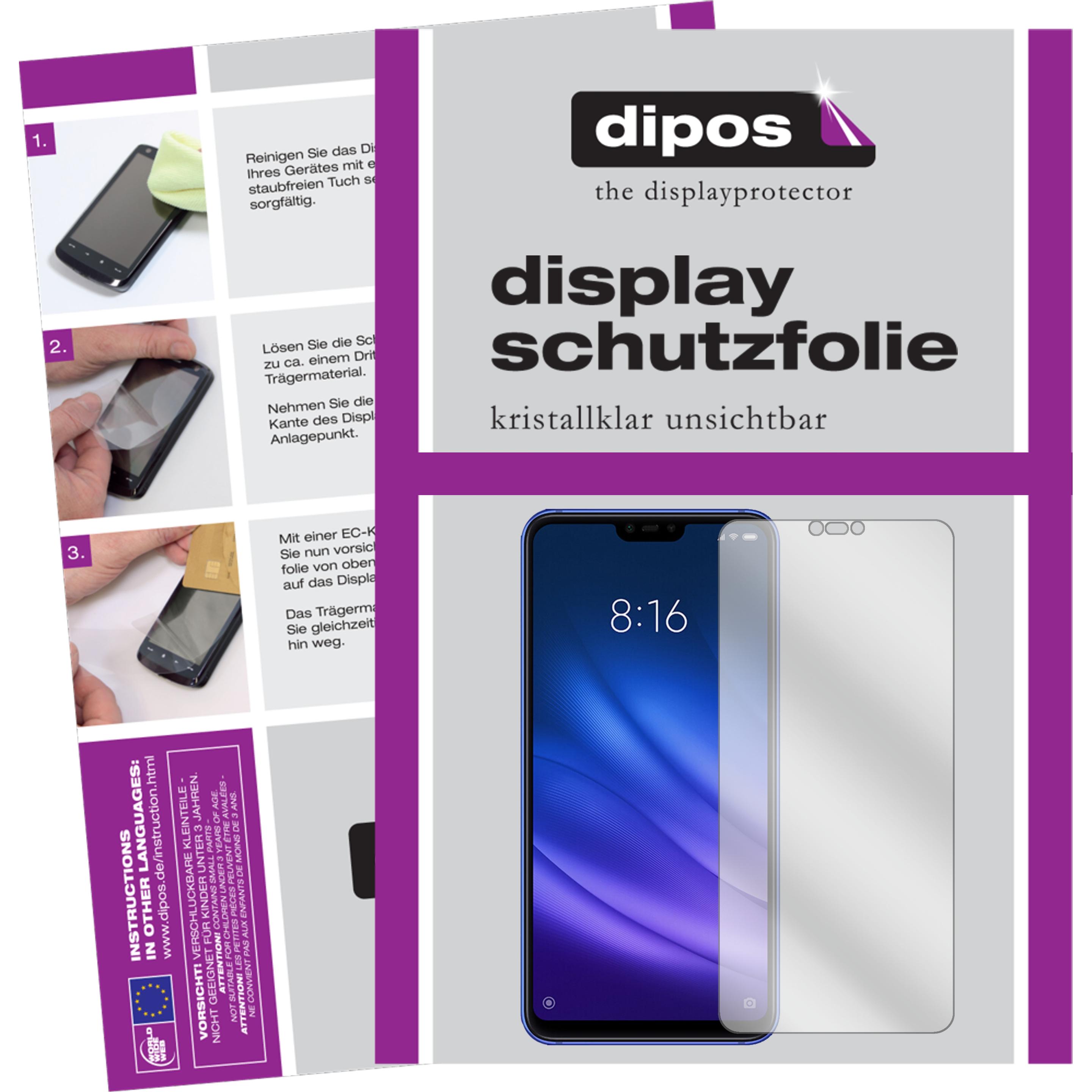 Thumbnail - Dipos Displayschutzfolie Crystalclear (1 Stück, Xiaomi Mi 8 Lite), Smartphone Schutzfolie, Transparent
