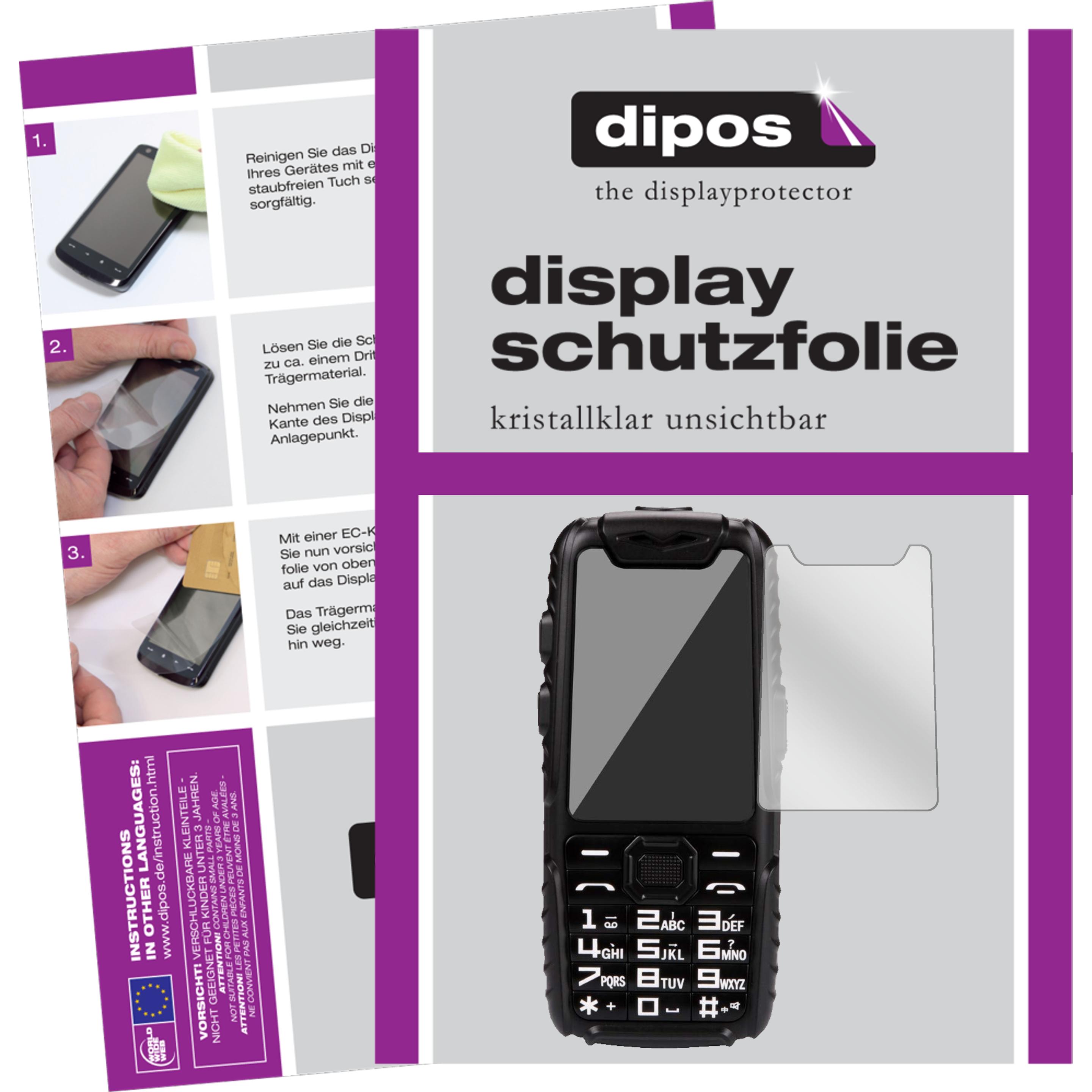 Dipos Displayschutzfolie Crystalclear (1 Stück, Guophone A6), Smartphone Schutzfolie, Transparent