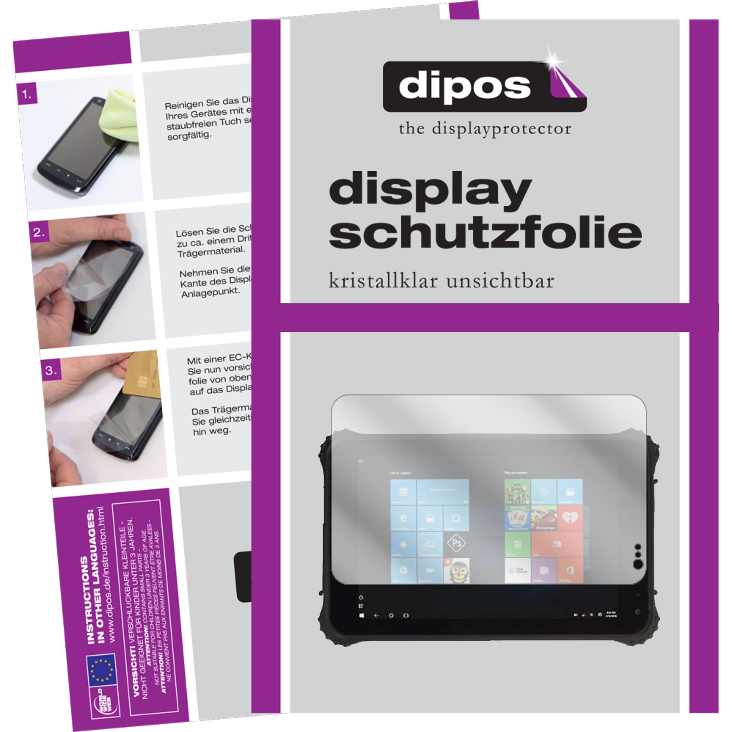 Dipos Displayschutzfolie Crystalclear (1 Stück, ID-SQ8.0), Tablet Schutzfolie