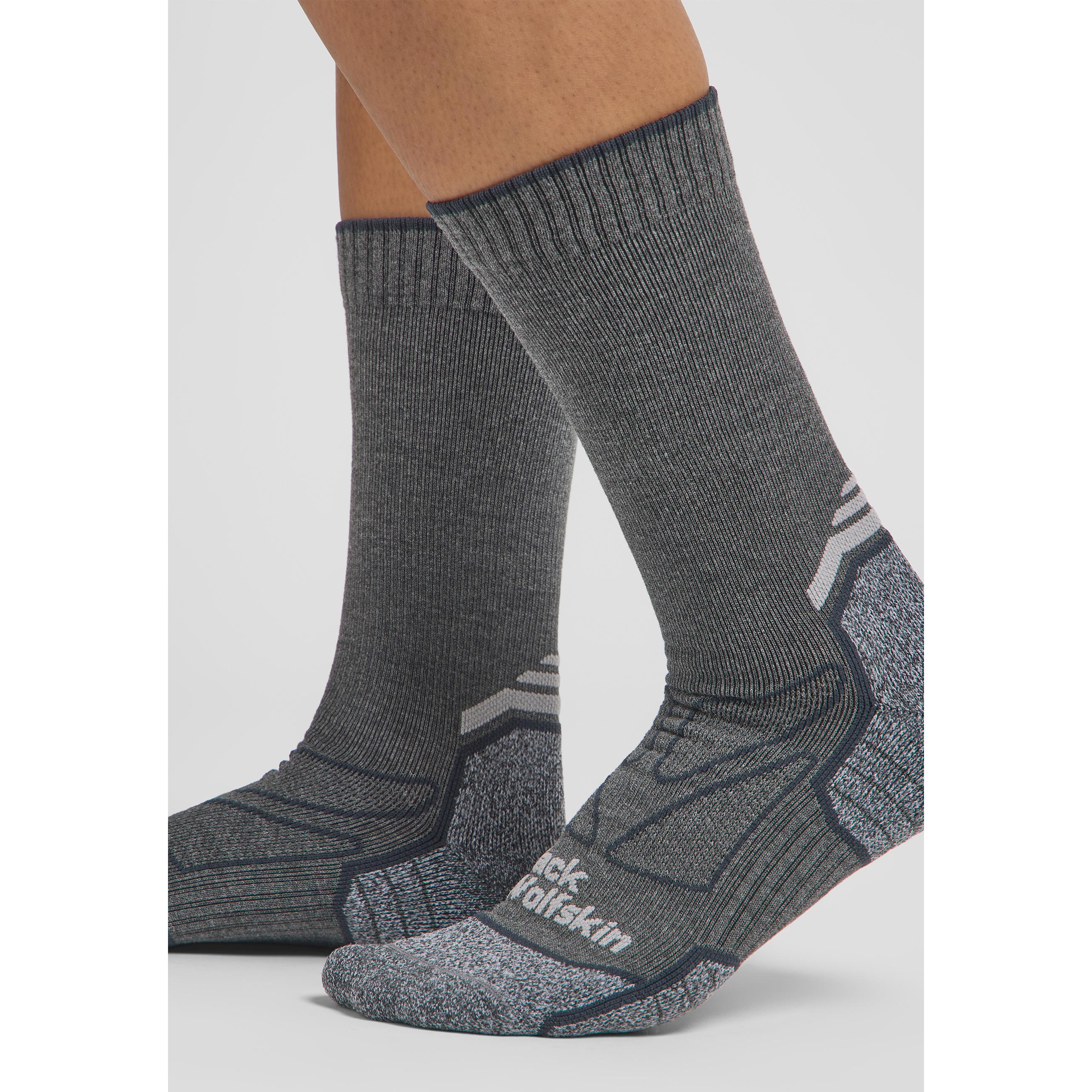 Jack Wolfskin, Herren, Sportsocken, Vojo Light Sock Cl C (41 - 43), Grau