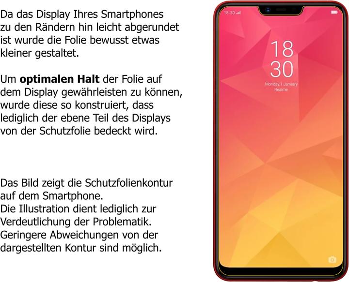 Produktbild Dipos Displayschutz Anti-Shock (2 Stück, Realme 2)