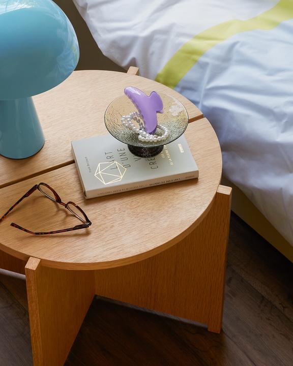 Image du produit Hübsch Mush Mini lampe de table Light Blue/Brown (E14)