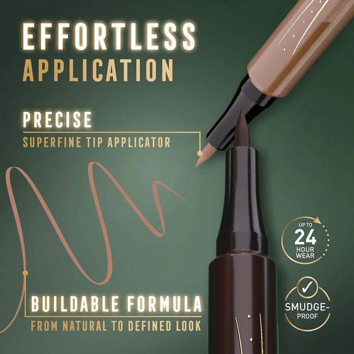 Actual product image Catrice Max Factor Masterpiece Micro Marker Precision Eyebrow Pen Deep Brown 11ml (Deep brown)