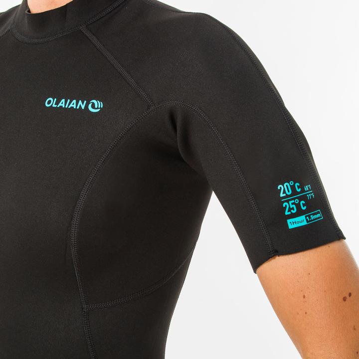 Image du produit Olaian Combinaison courte femme Surf 1.5 mm néoprène (1,5 mm, M)