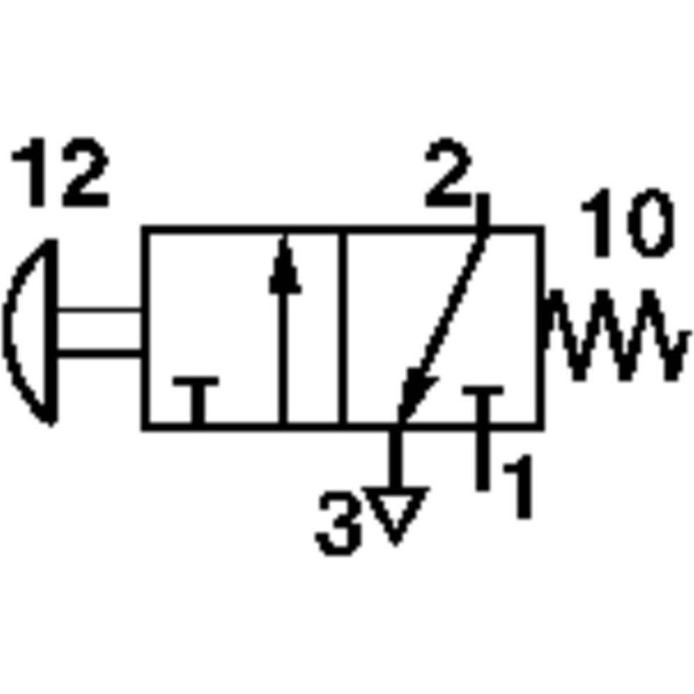 Thumbnail - Norgren, Zubehör Druckluftwerkzeug, Mechanischbetätigtes Pneumatik-Ventil SP/M1553B/83/N Gehäusematerial K