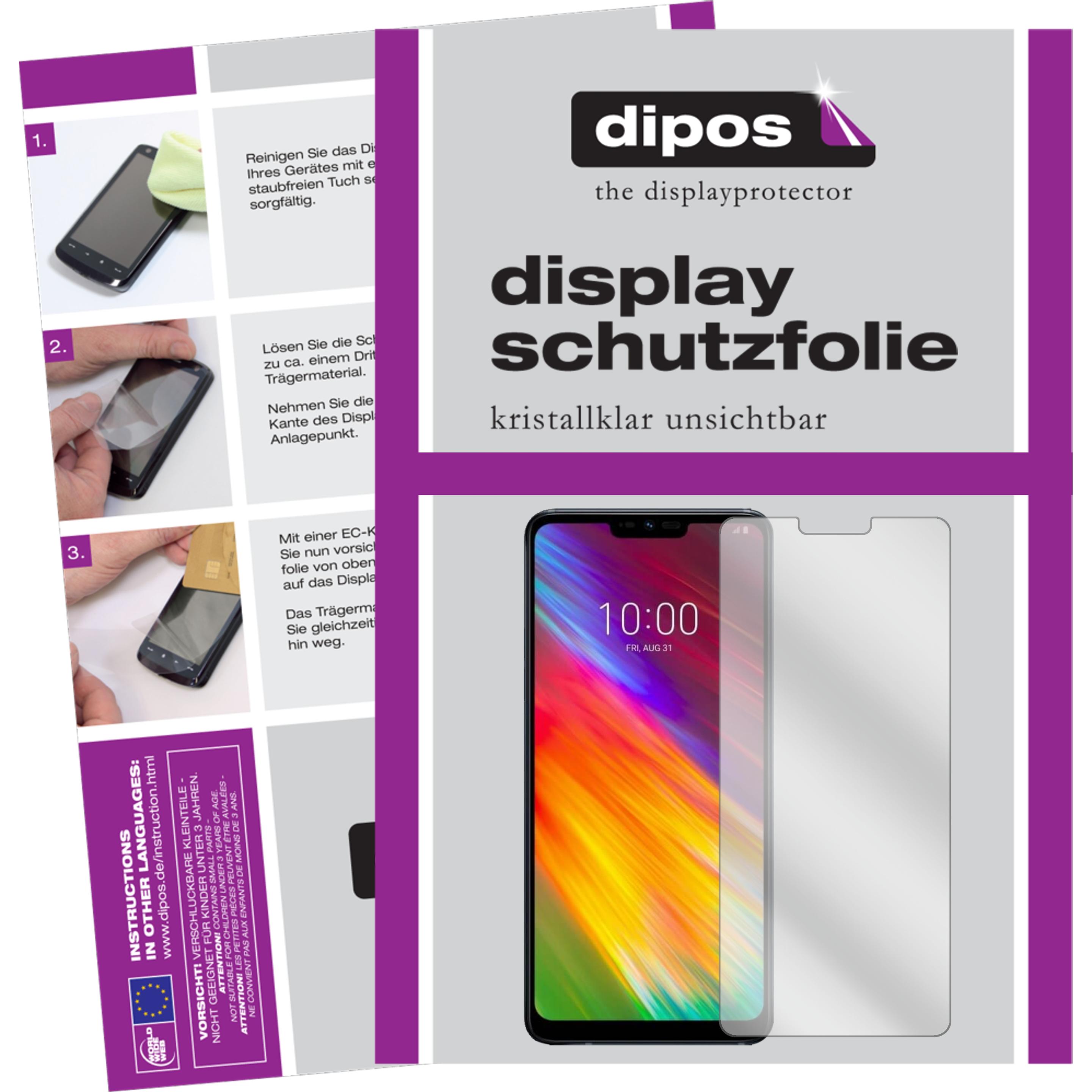 Dipos Displayschutzfolie Crystalclear (1 Stück, LG G7 Fit), Smartphone Schutzfolie, Transparent