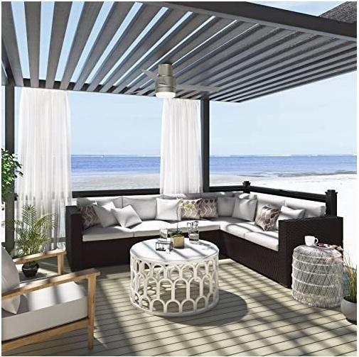 Produktbild Hunter Fans Deckenventilator Gilmour Nickel mit Licht (41 dB)