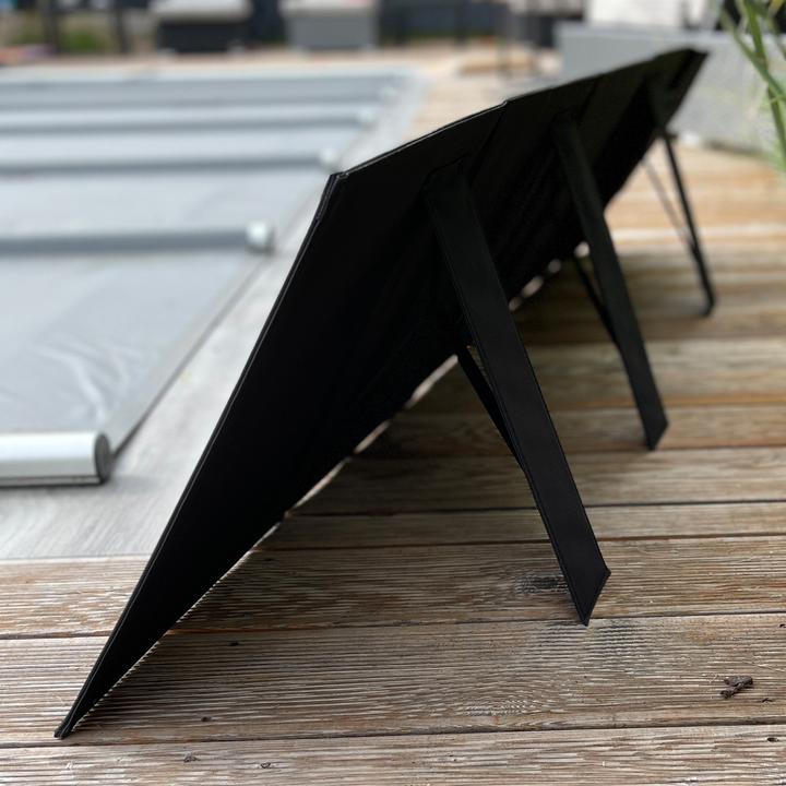 Produktbild XCell Solarpanel 100W faltbar max. 18 Volt, das faltbare Solar-Panel mit dem Ladestrom max. 5,5A Ausgang (100 W, 4.10 kg)