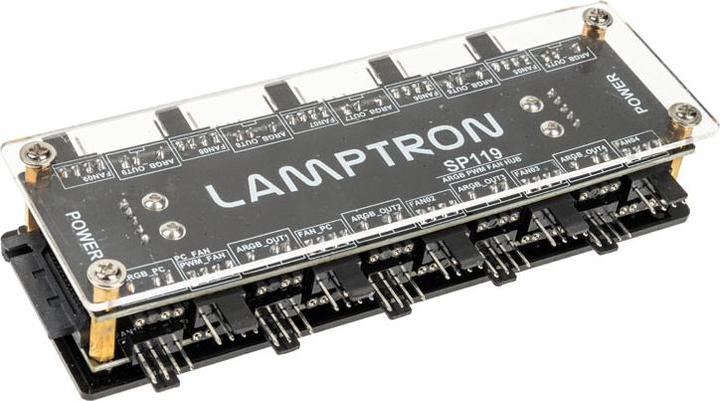 Produktbild Lamptron SP119 20x ARGB und PWM Hub