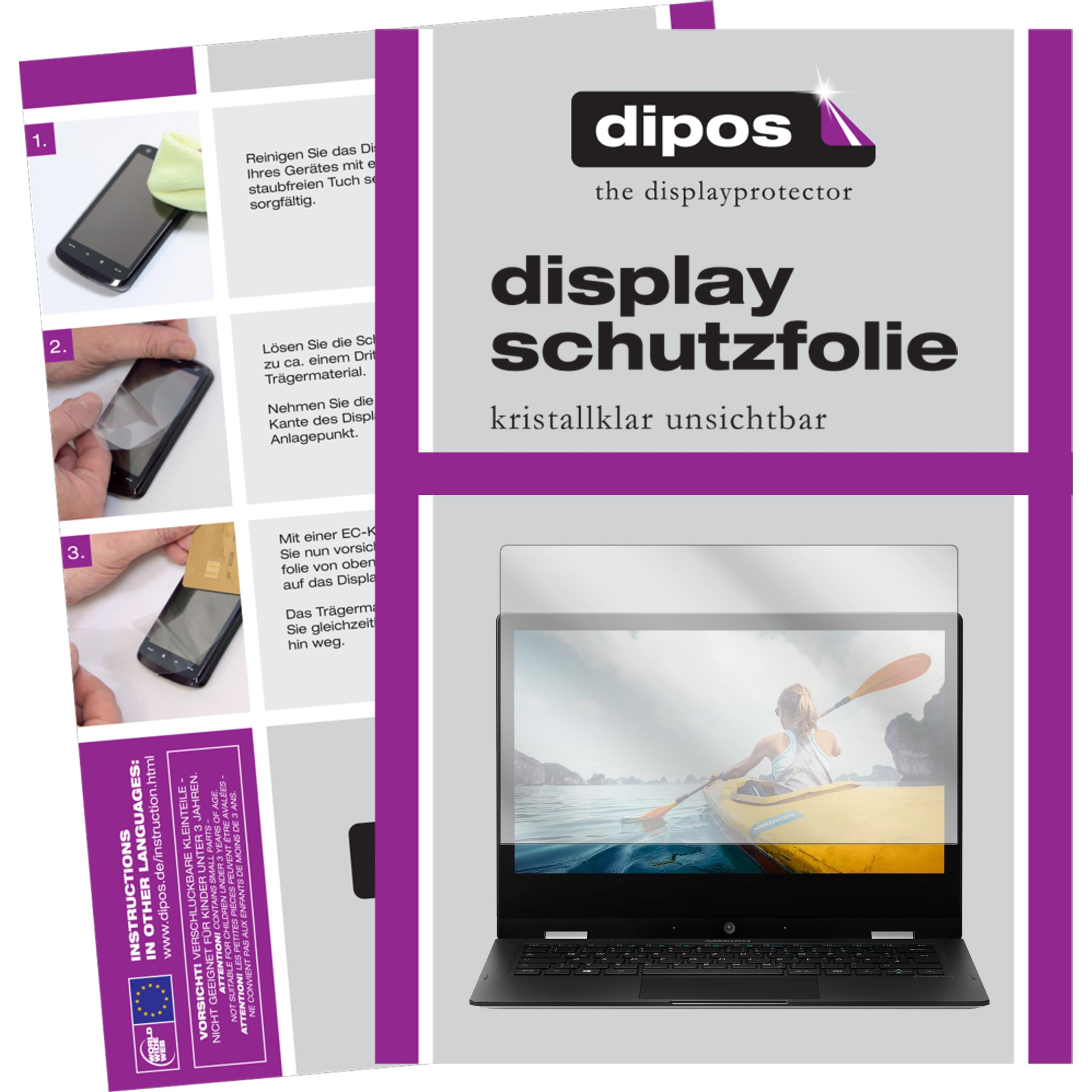 Dipos Displayschutzfolie Crystalclear (1 Stück, Akoya E3222), Tablet Schutzfolie