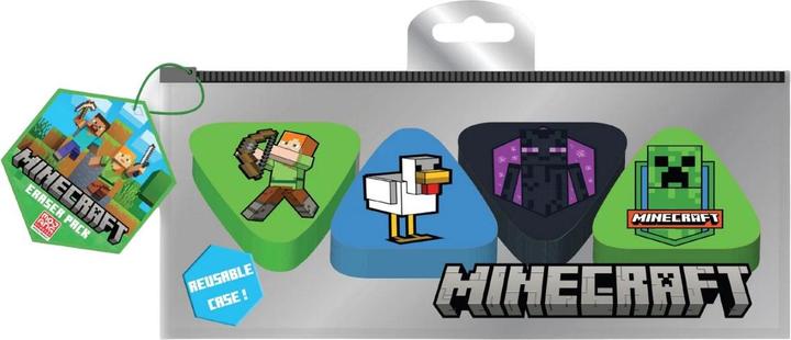 Produktbild Minecraft Radiergummis Ikone Set 4erPack