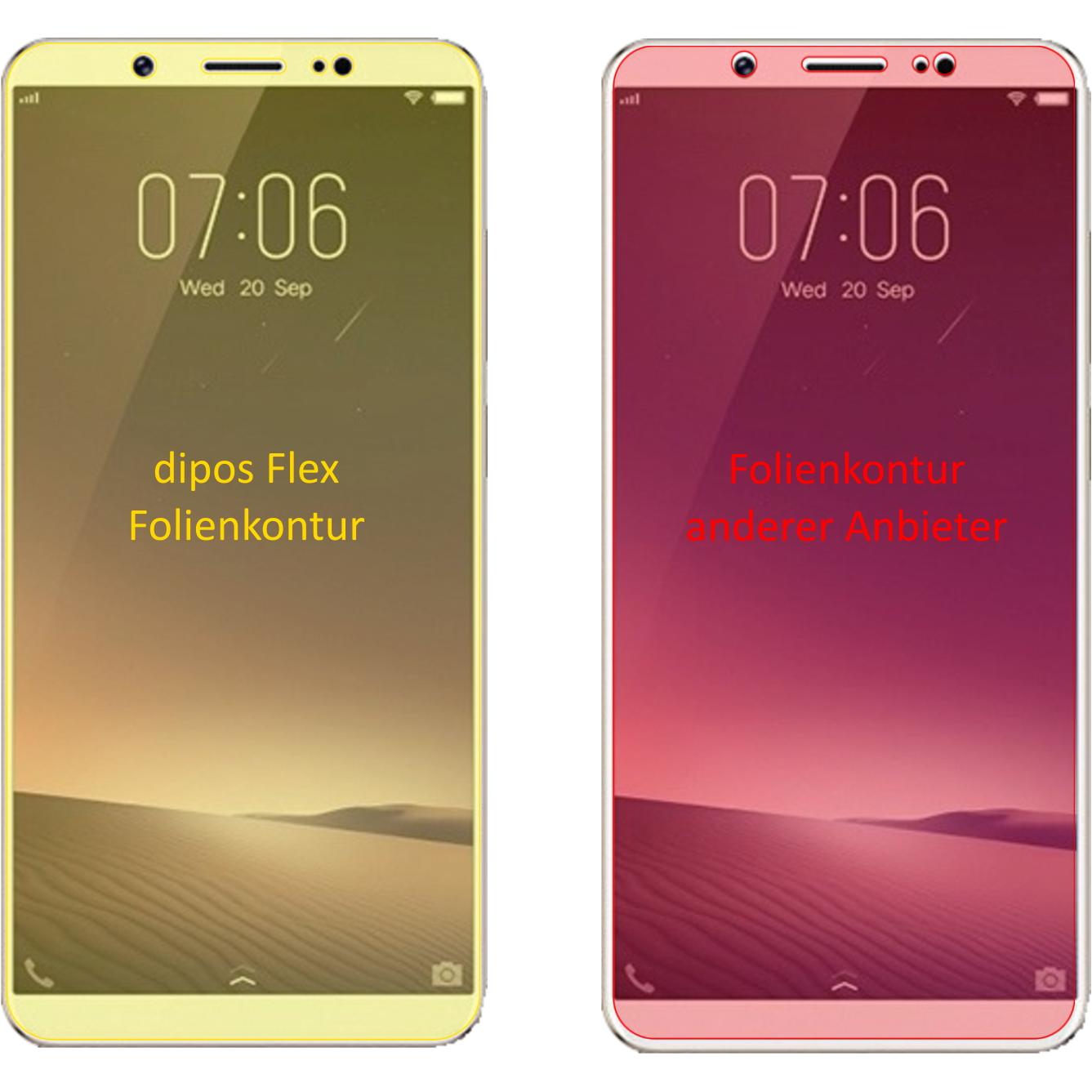Thumbnail - Dipos Displayschutzfolie Full-Cover 3D (2 Stück, Blackberry Z10), Smartphone Schutzfolie, Transparent