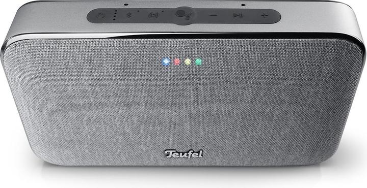 Actual product image Teufel MOTIV GO VOICE Wi-Fi Bluetooth Speaker wireless silver white