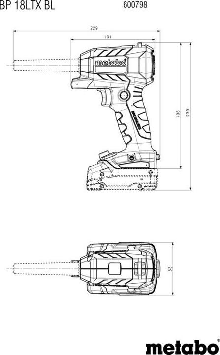 Produktbild Metabo BP 18 LTX BL