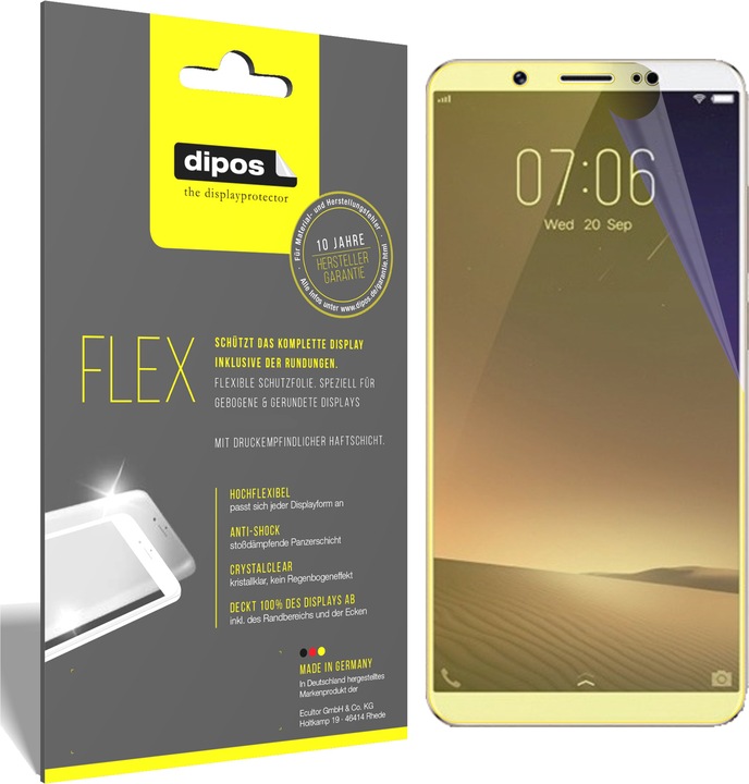 Immagine prodotto Dipos Pellicola Protettiva Full-Cover 3D (3 Pezzo/i, Mora Z10)