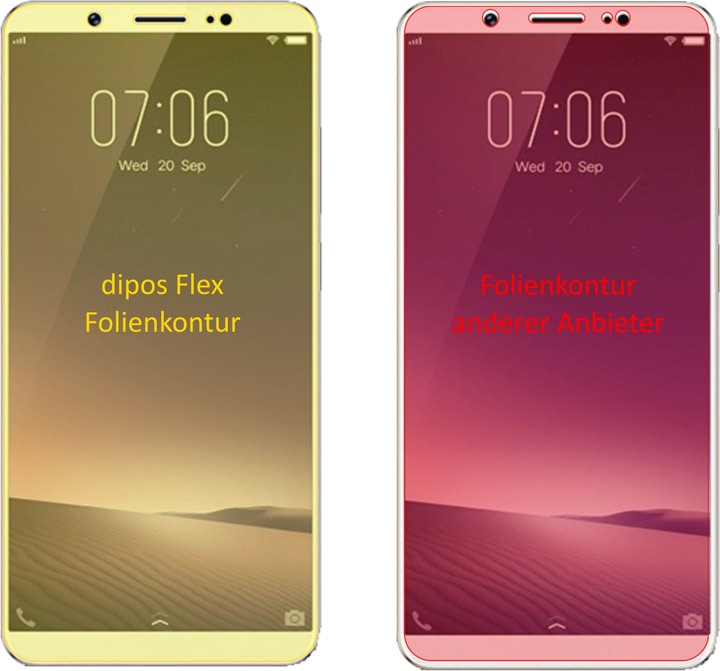 Immagine prodotto Dipos Pellicola Protettiva Full-Cover 3D (3 Pezzo/i, Mora Z10)