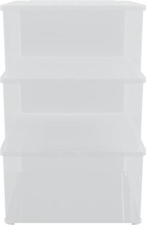 Actual product image vidaXL Aufbewahrungsboxen 6 Stk. Kunststoff 10 L Stapelbar (37 x 26 x 13 cm, 10 l)