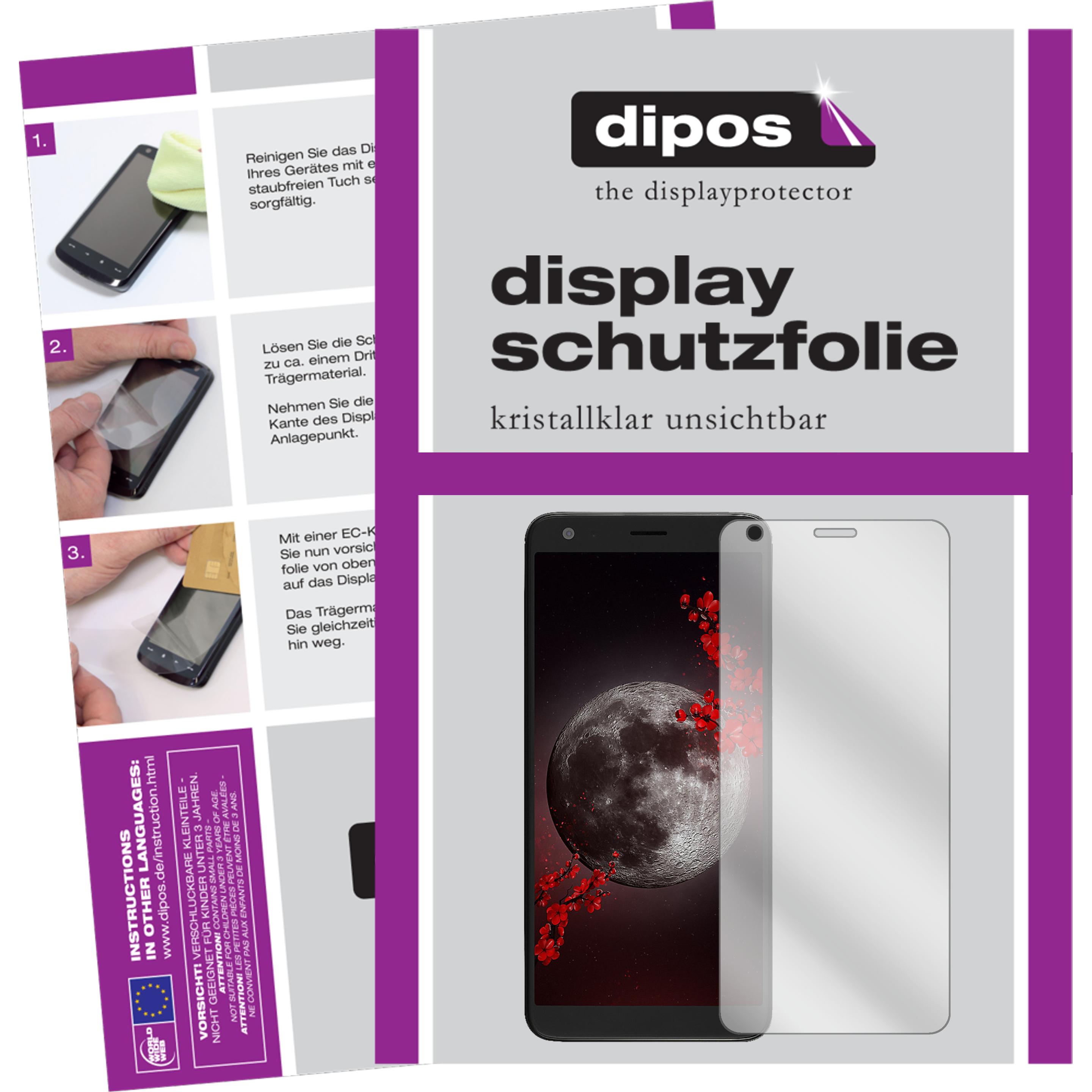 Dipos Displayschutzfolie Crystalclear (1 Stück, Sharp Aquos B10), Smartphone Schutzfolie, Transparent